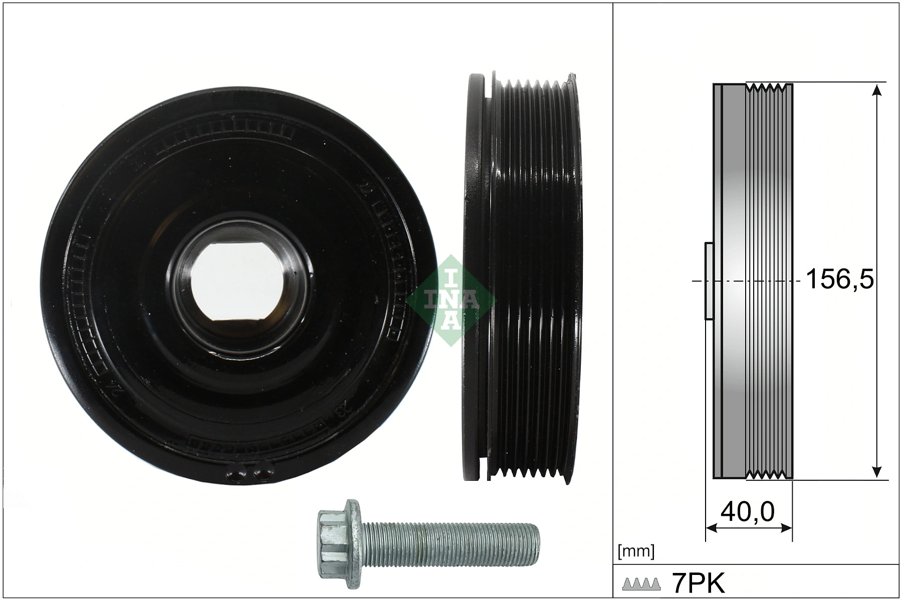 Belt Pulley Set, crankshaft